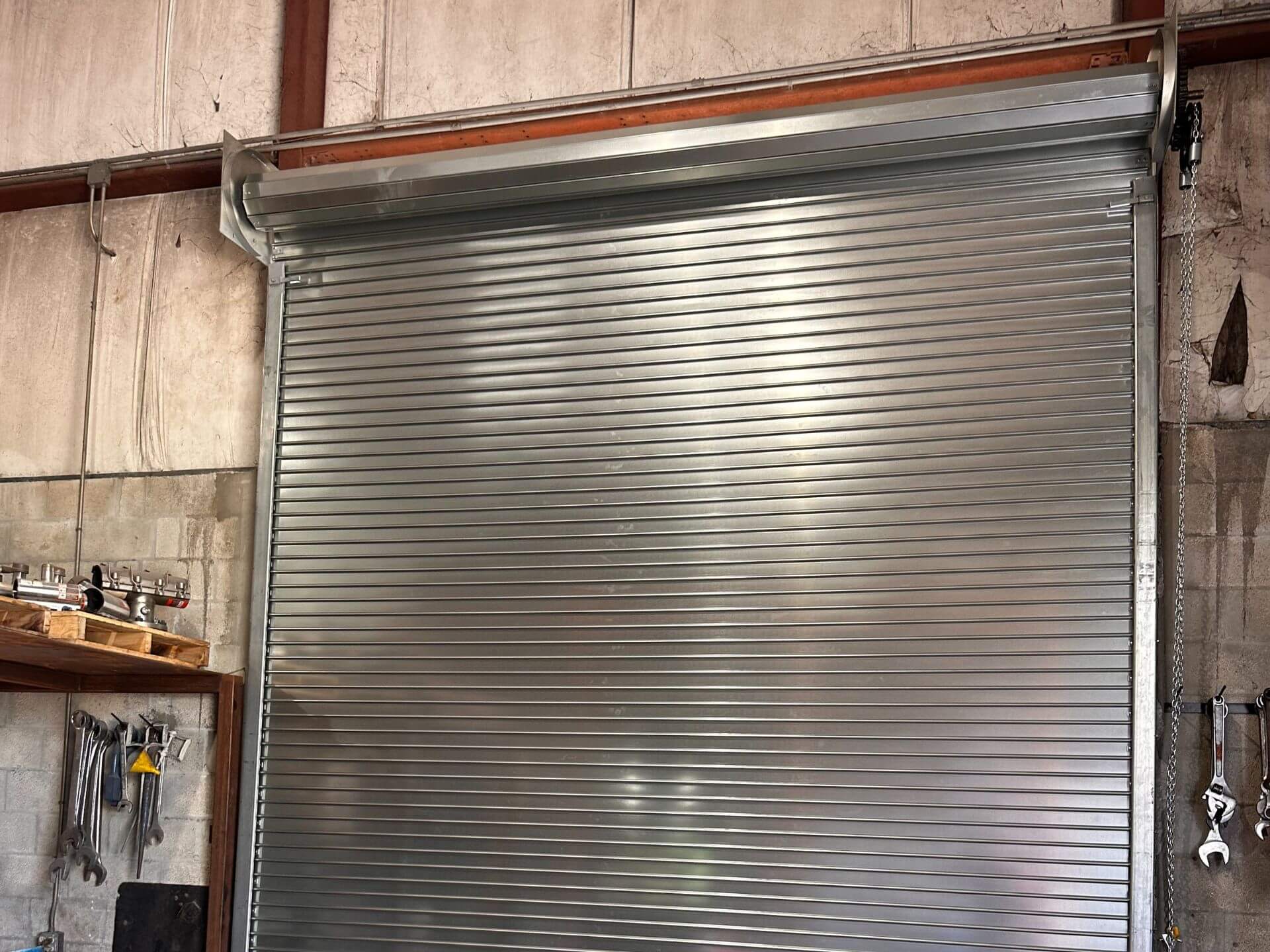 metal commercial garage door