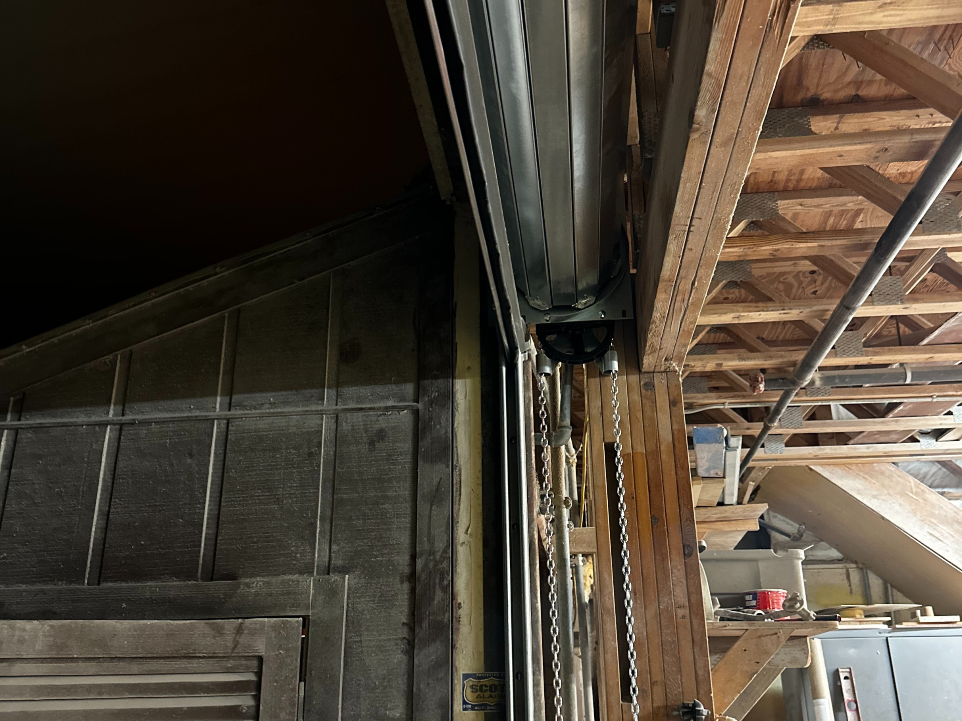 Garage door installation.