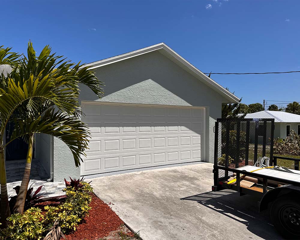 exterior of house garage