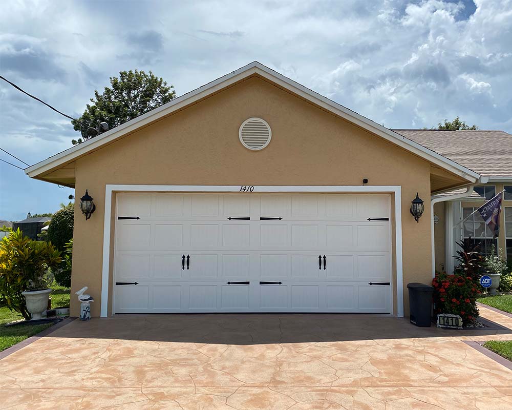 exterior of home garage