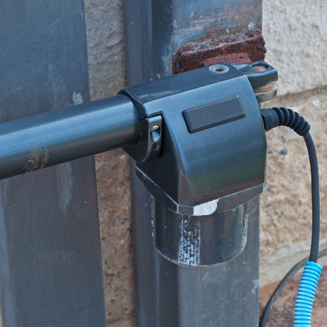 Electric gate motor.