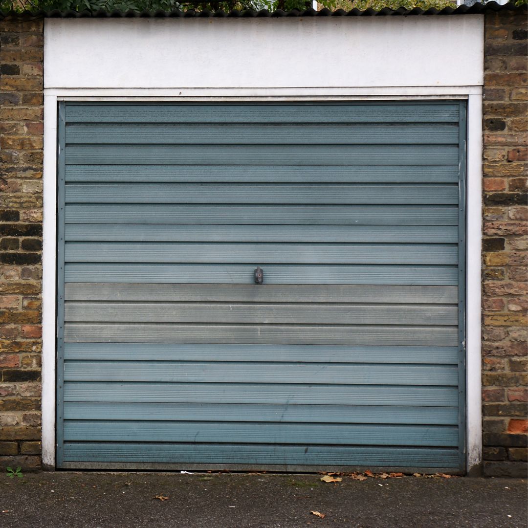 Garage door.