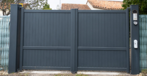 Electric gate.