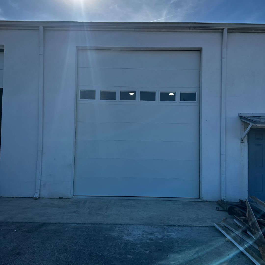 Garage door.