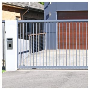 Security gate in front of home