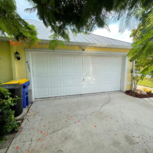 closed garage door