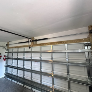 inside panels of garage door