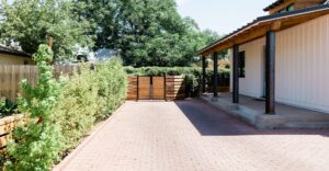 home with gate