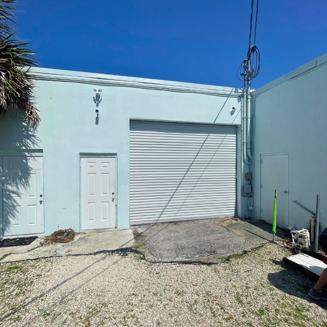 exterior of business' garage door