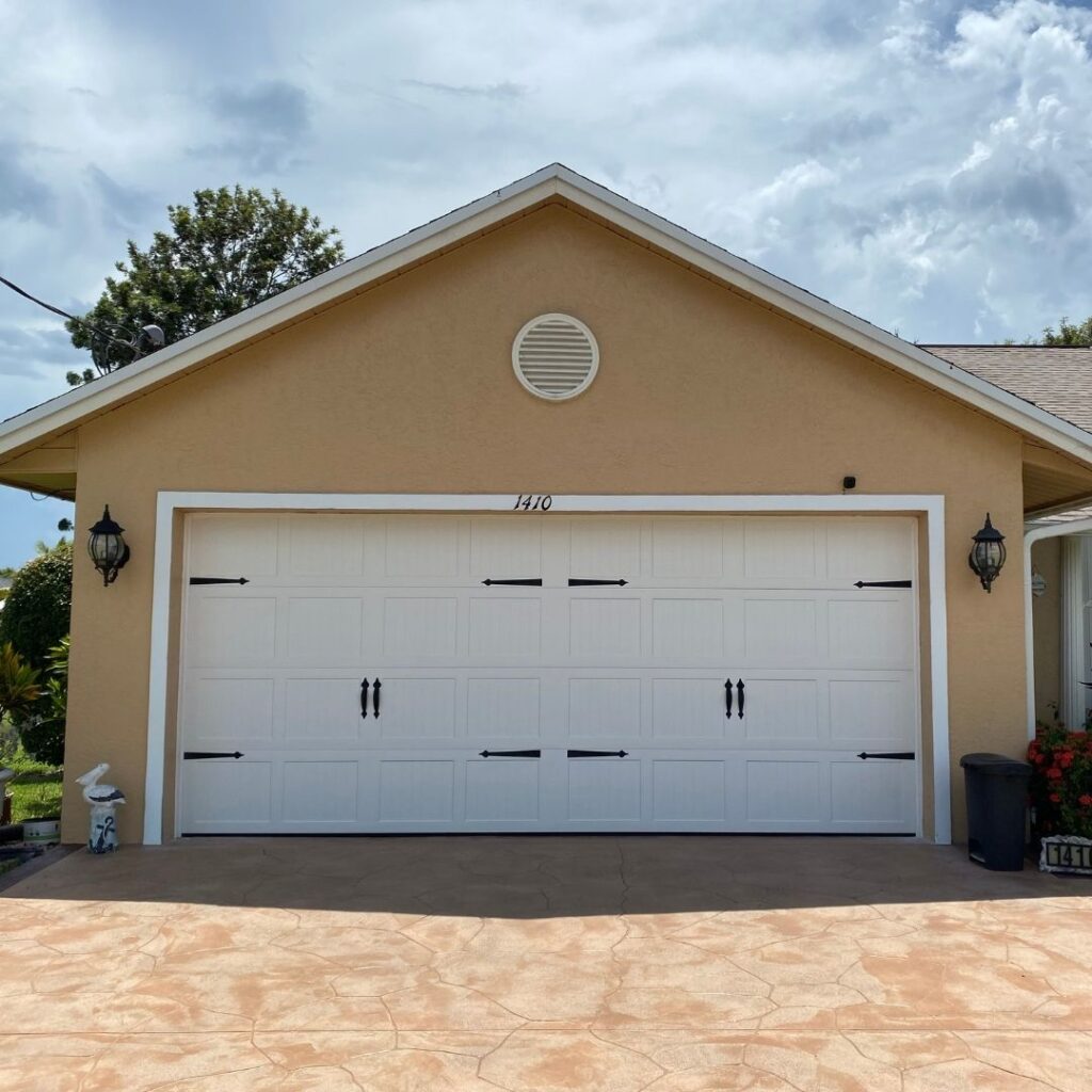 double garage door exterior
