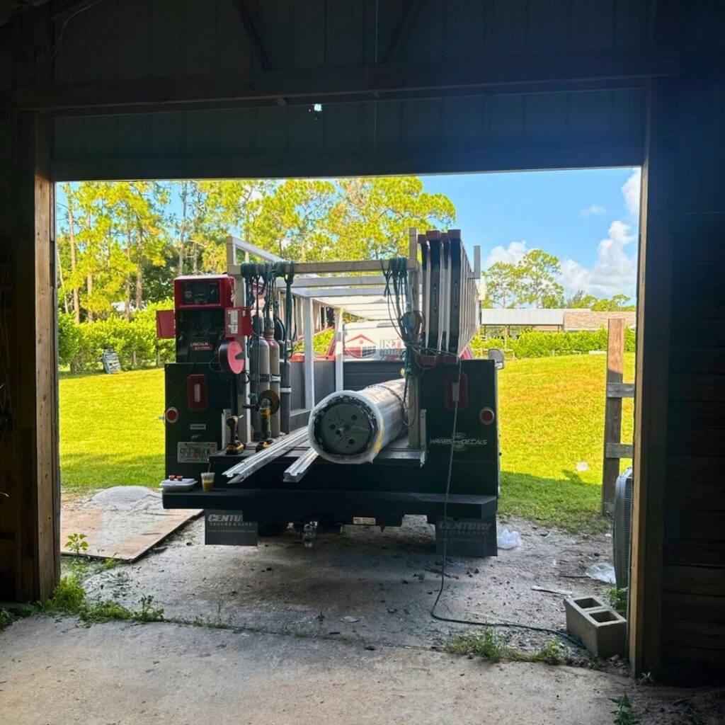 garage door repair vehicle