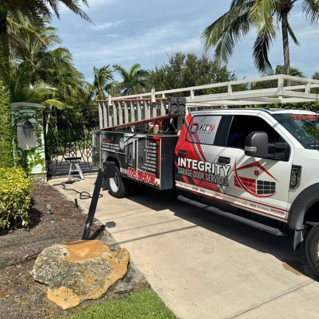 garage door repair truck